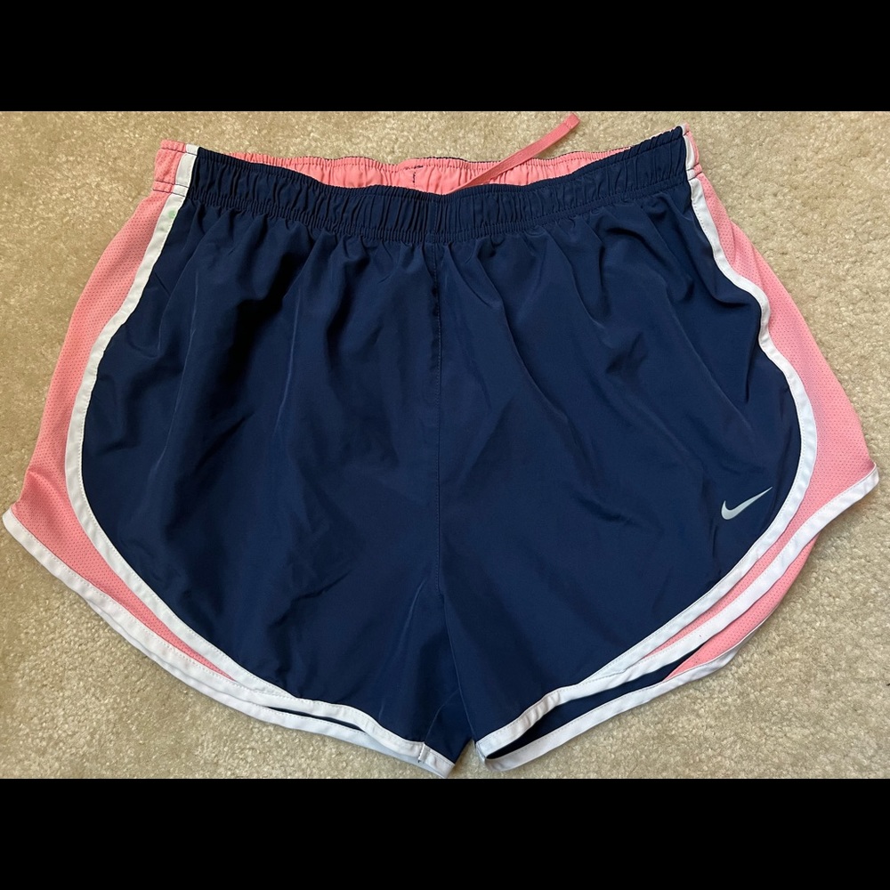 Navy Blue & Pink Nike Women’s Running Shorts Size XL
